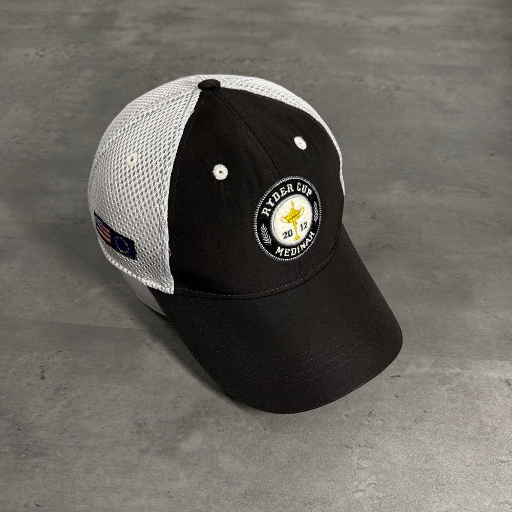 Ahead Ryder Cup 2012 Medinah Hat Mens‎ Black White Mesh Golf Trucker Cap Mesh